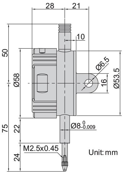 INSIZE IN-2103-10F Digital Indicator With Rotated Display (12.7mm / 0.5